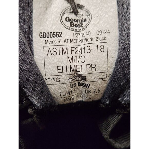 Georgia Boot Men’s 8.5W |Waterproof Alloy Toe Work Boots | Puncture Resistant - Picture 8 of 11